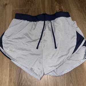 Under Armour Women's Gray and Blue Shorts